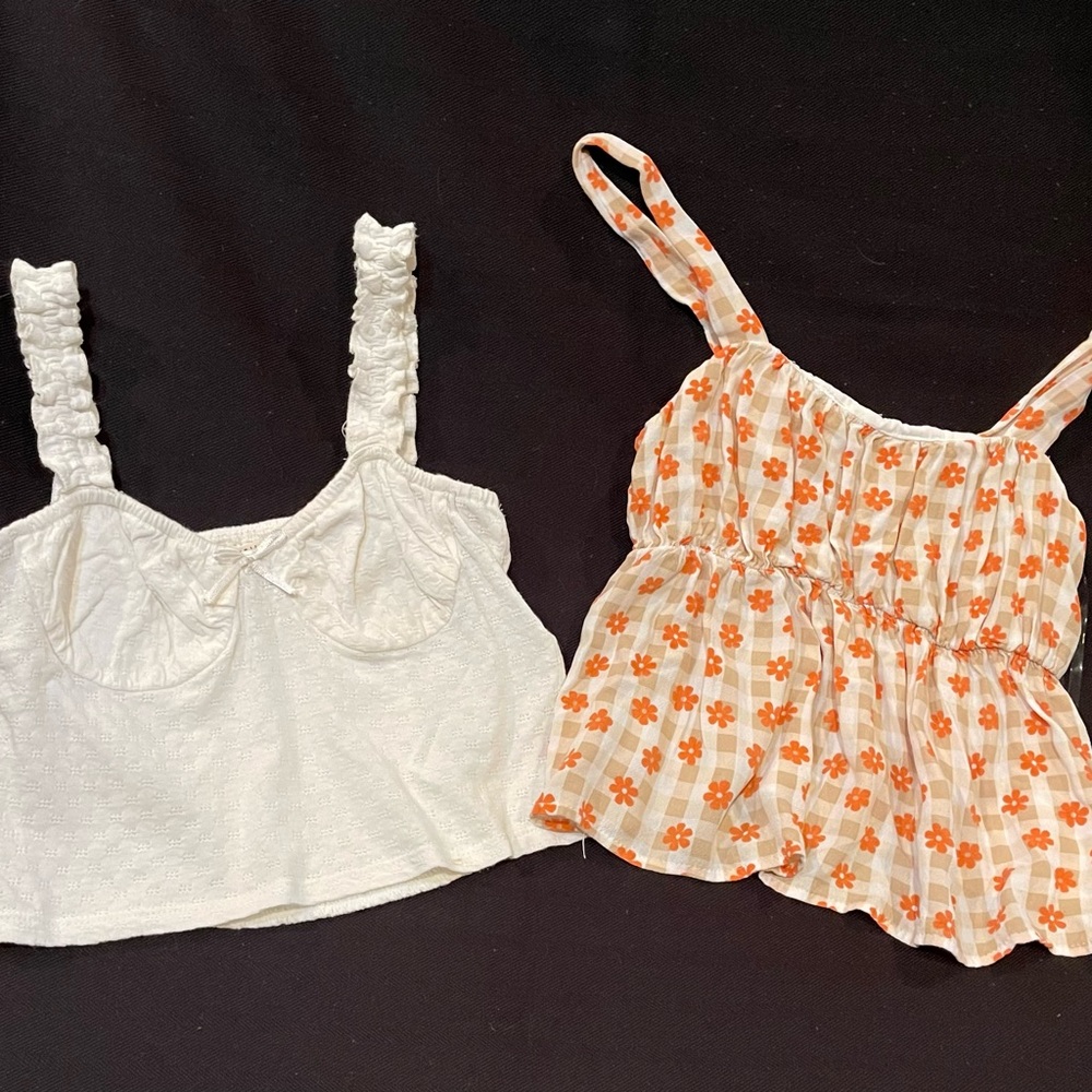 Pair of summer tank tops.